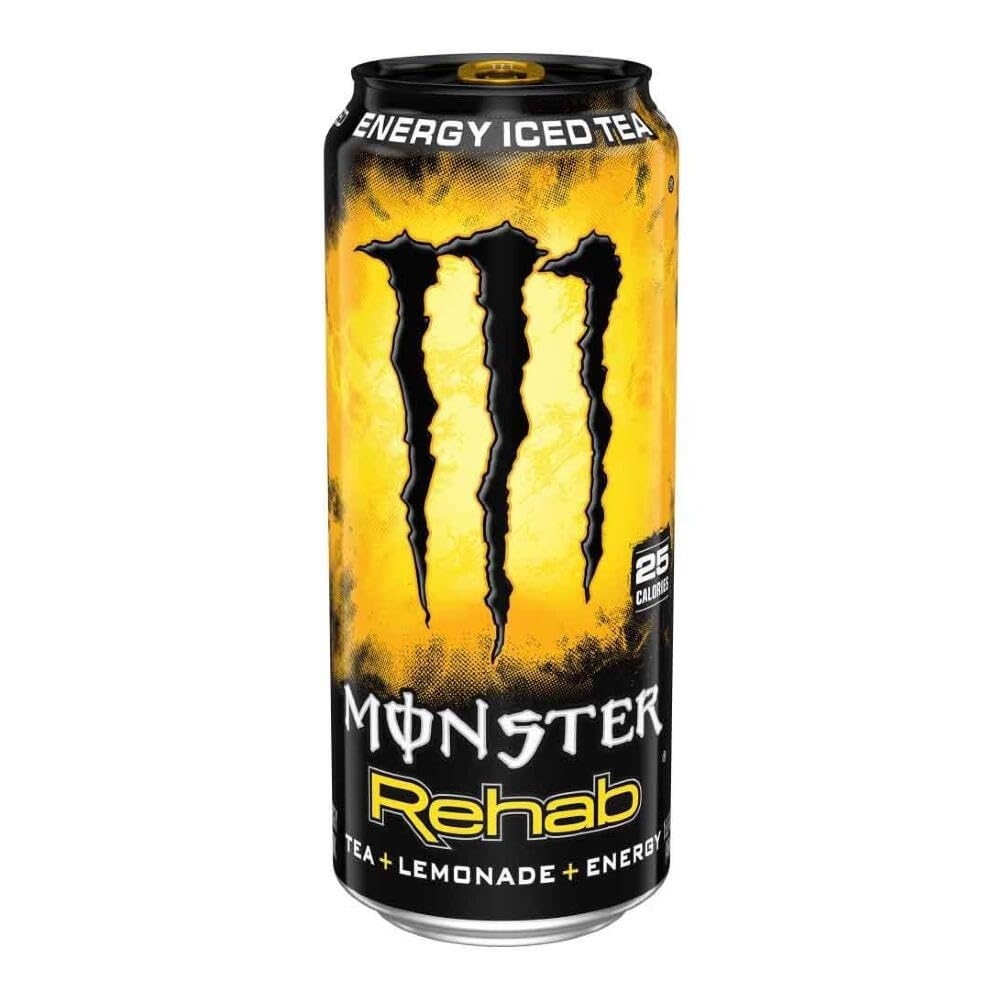 Monster Energy Rehab Green Tea + Energy, Energy Drink 15.5 Ounce